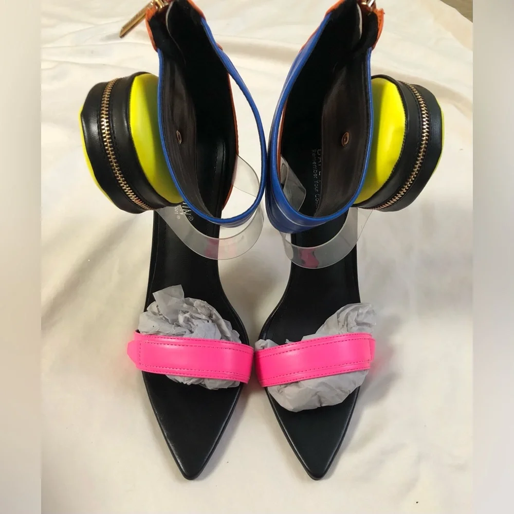 Cute Sexy High heel sandals cape robbin size: 9 color: multicolored - Picture 3 of 10